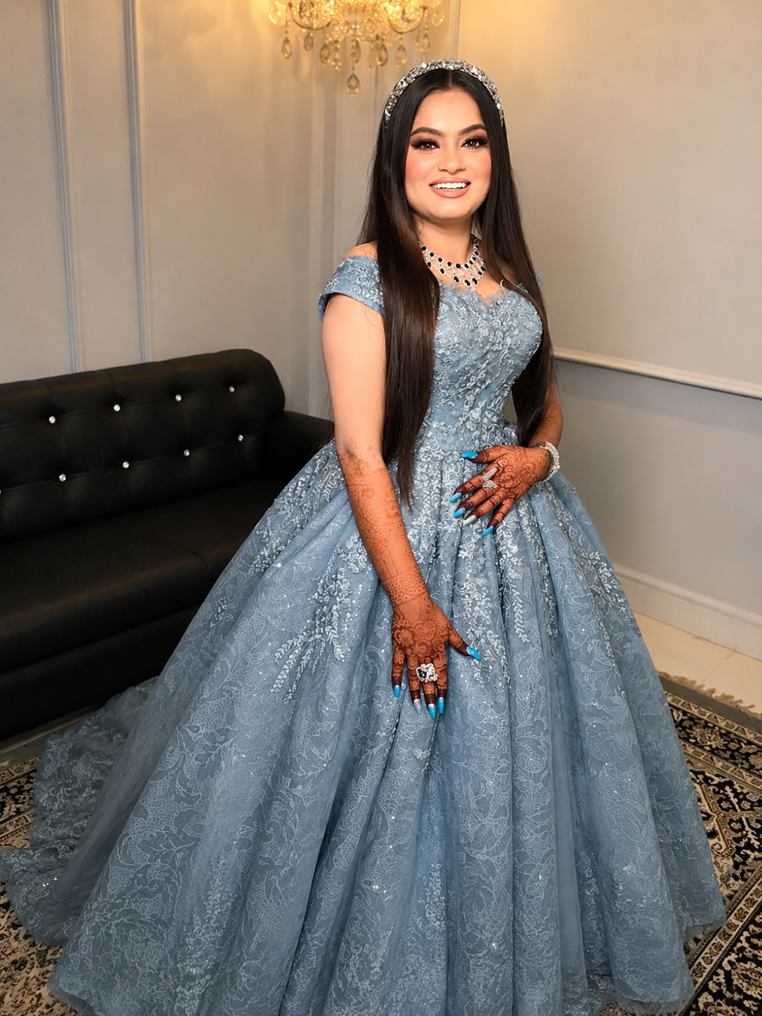 Signature Engagement Make-Up at Golden Street Salon Hoshiarpur