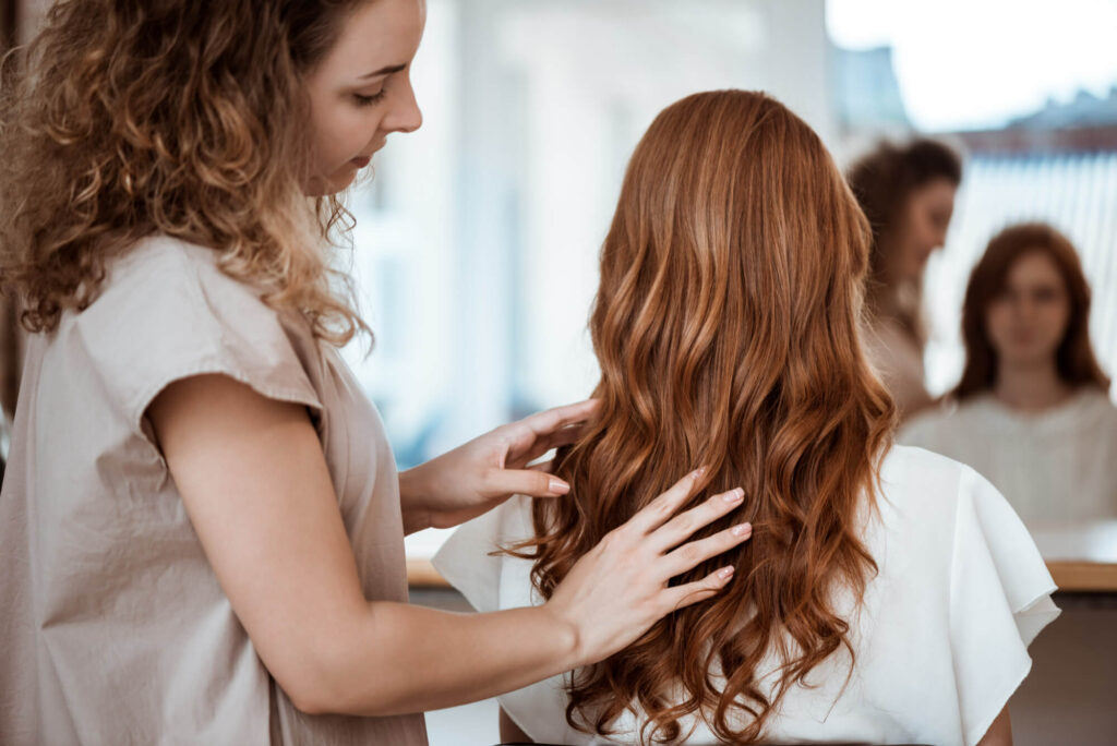 Premium global hair color transformation for women at The Golden Street Salon the best hair services in hoshiarpur