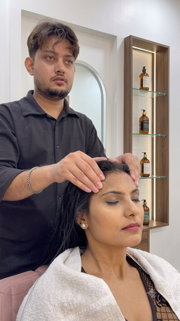 Professional haircut and hair care styling services at salon in Hoshiarpur