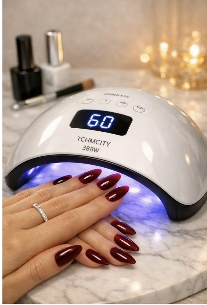 Gel nail polish treatment and curing service in Hoshiarpur
