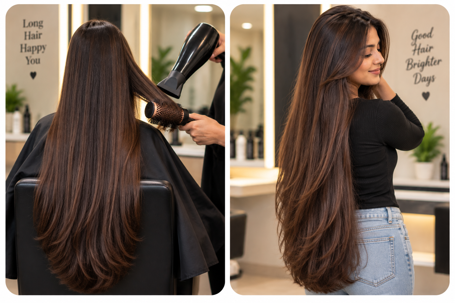 Waist & Blow Dry Service