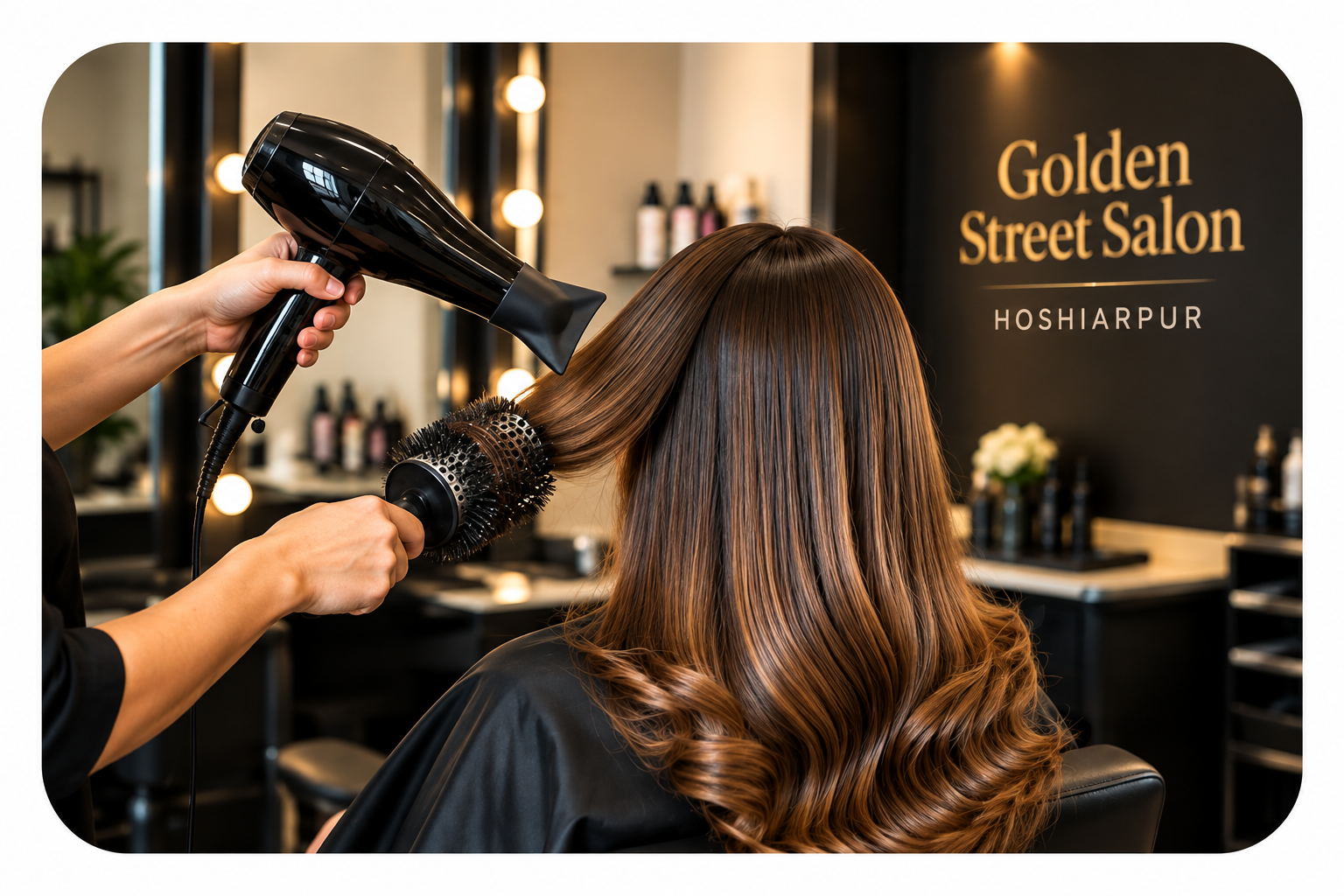 Professional Blow Dry Service at Golden Street Salon