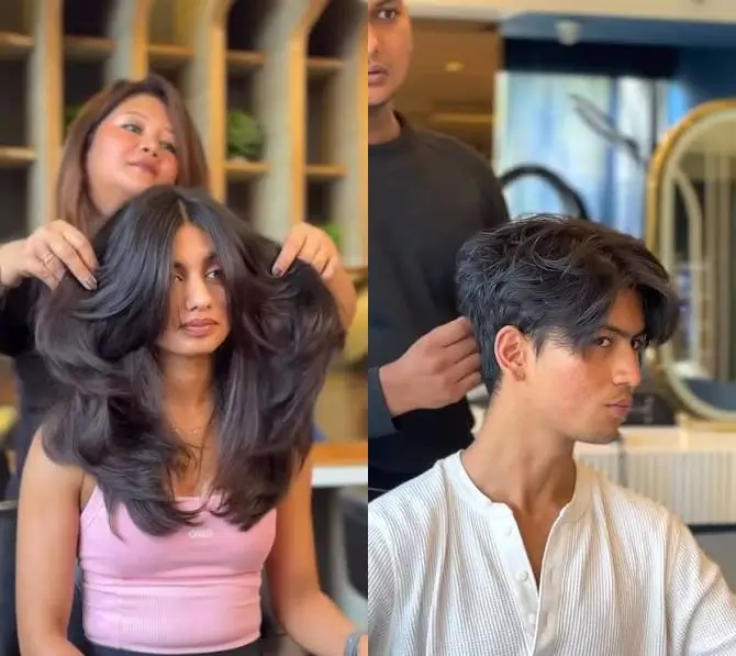 Fringe Haircut at the golden street salon