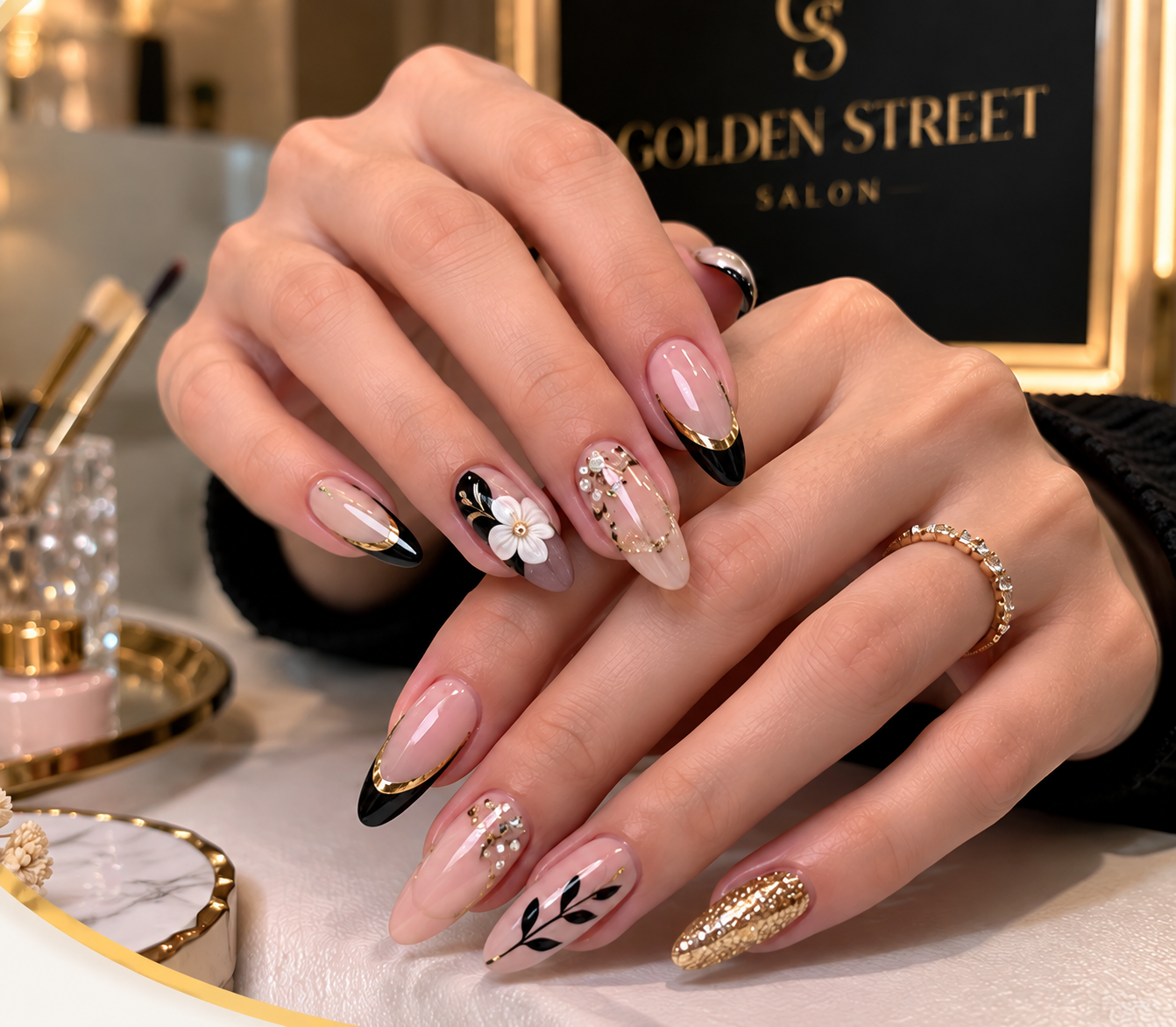 Nail Art and Design Services at Golden Street Salon Hoshiarpur