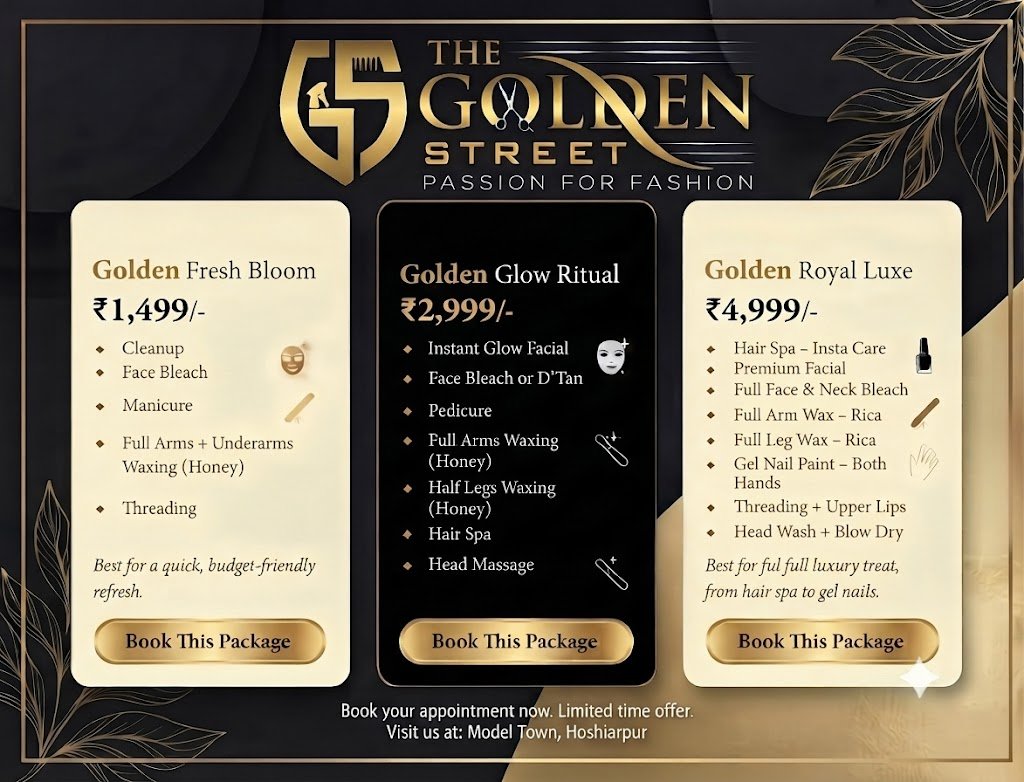 From Sargi to Sparkle: Karwa Chauth Beauty Packages at The Golden Street 2 Facial and manicure being done in a Karwa Chauth beauty package in Hoshiarpur